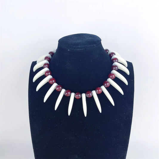 TEEK - Samoan Maroon Brown Ula Nifo Ula Lei Wear Necklace JEWELRY theteekdotcom