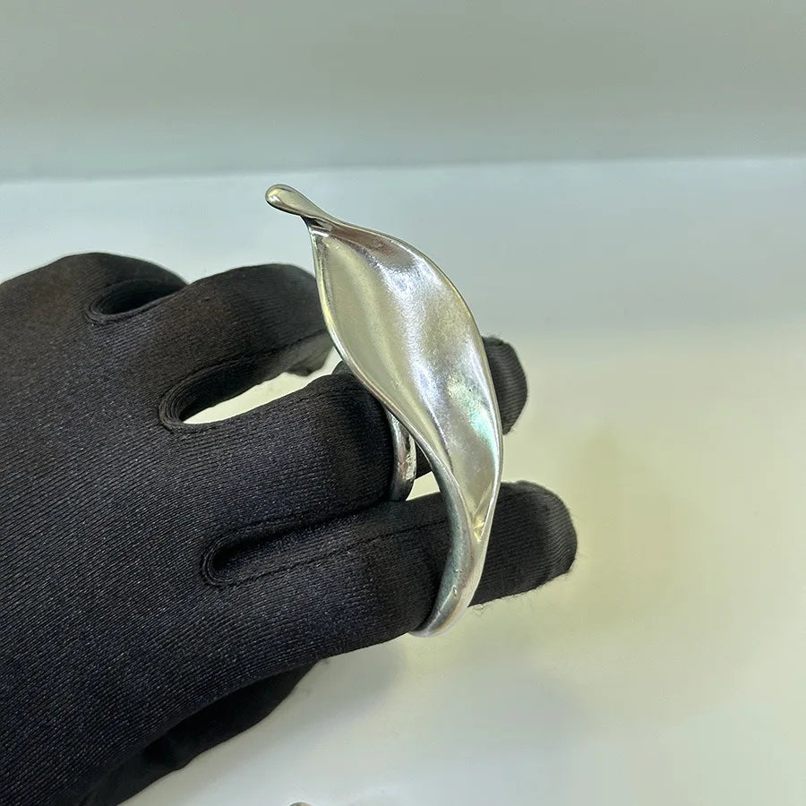 TEEK - Weighted Metal Leaf Flower Chunky Jewelry JEWELRY theteekdotcom B Rings