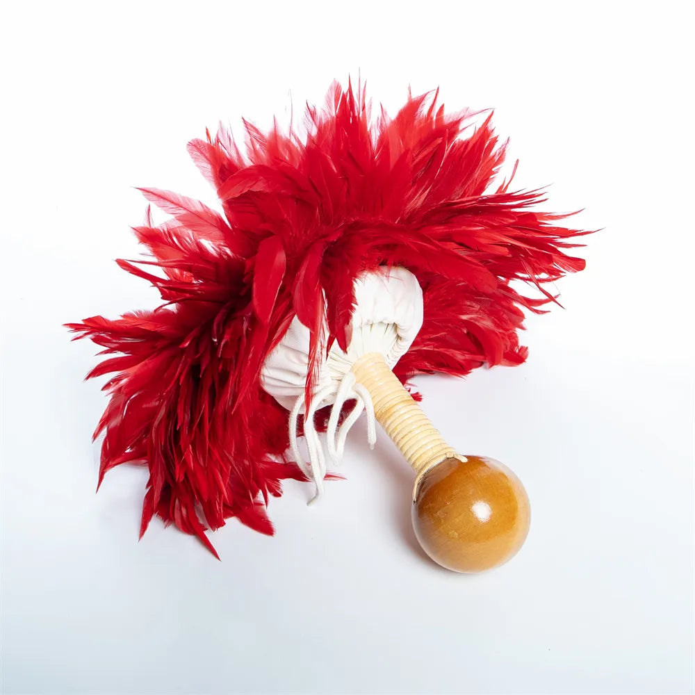 TEEK - UliUli Colored Feather Gourd Red Yellow Rattles 2pc HOME DECOR theteekdotcom
