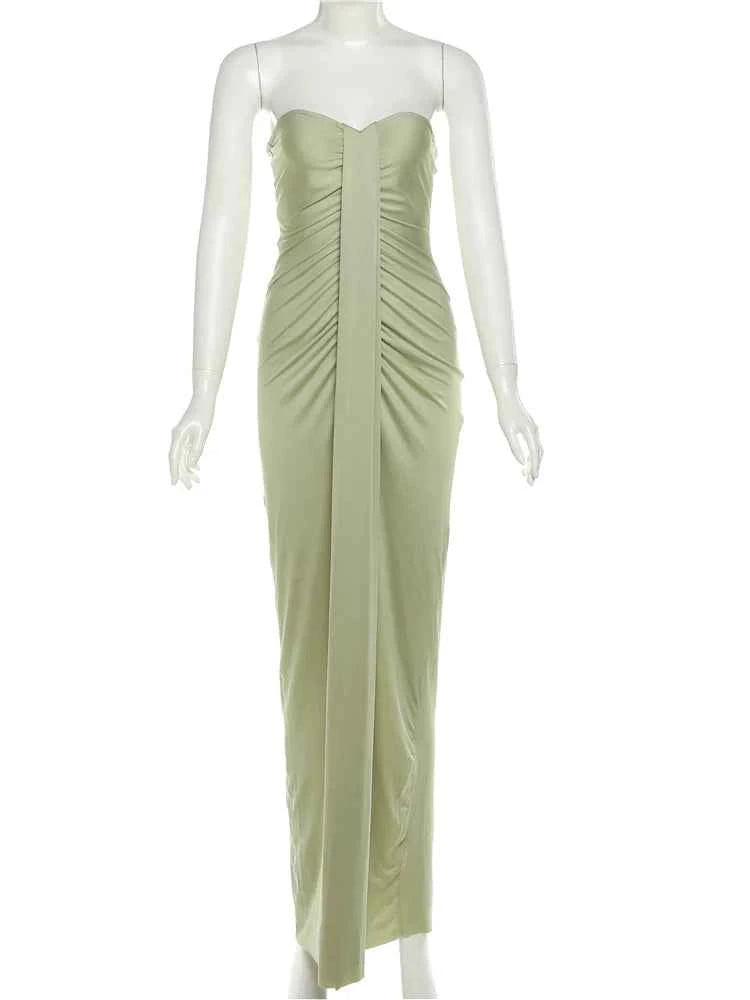 TEEK. Strapless Centered Ruched Stretch Dress DRESS theteekdotcom