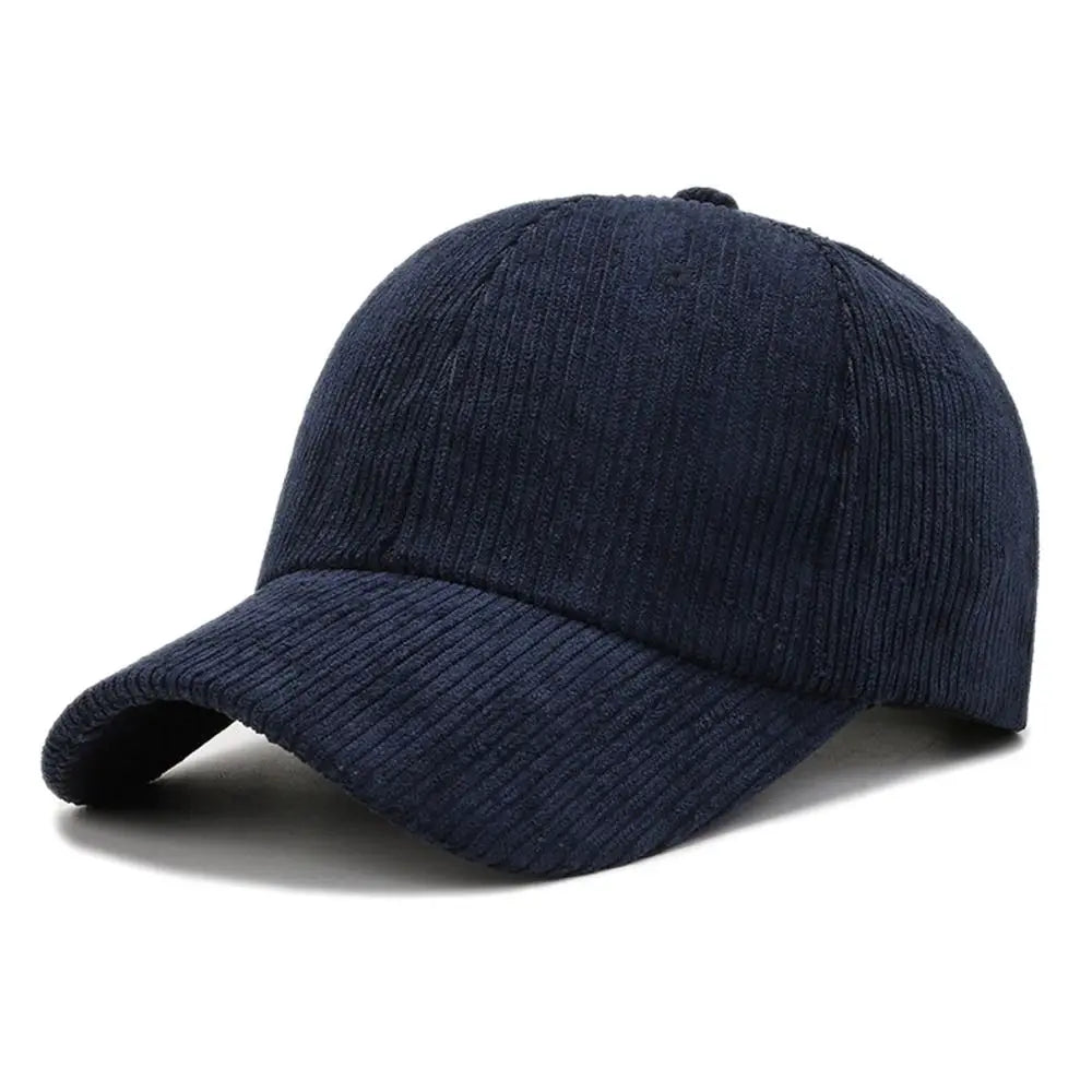 Outdoor Adjustable Hip Hop Spring Autumn Corduroy Baseball Cap Vintage Baseball Hat Women Men TEEK Blue