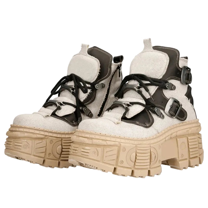 TEEK - Ankle Platform Metal Buckle Shoes SHOES theteekdotcom