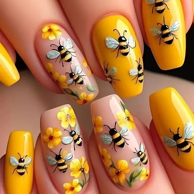 TEEK - 24pcs/set Fake Nails Set NAIL ART theteekdotcom 1959