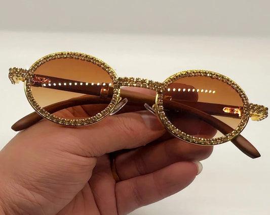 TEEK - Diamond Luxury Metal Sunglasses EYEGLASSES theteekdotcom