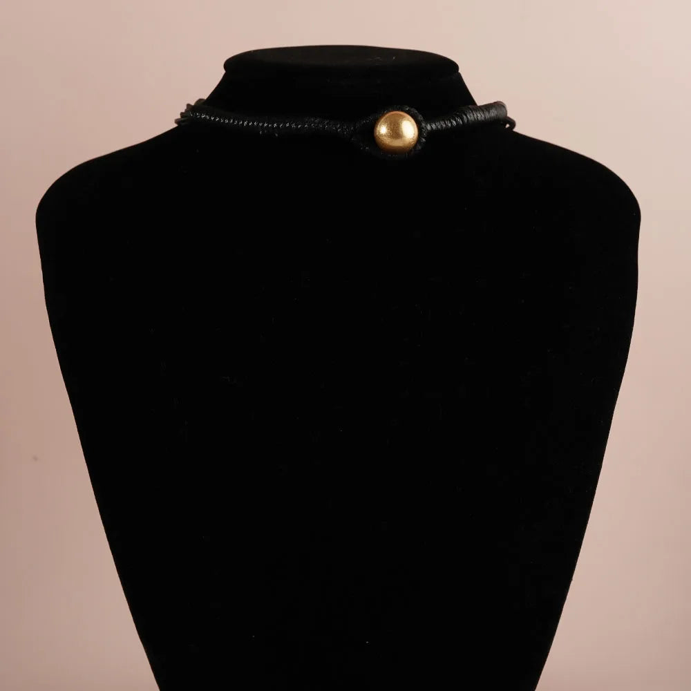 TEEK - Exaggerated Round Fringe Multilayer Pendant Necklace JEWELRY theteekdotcom