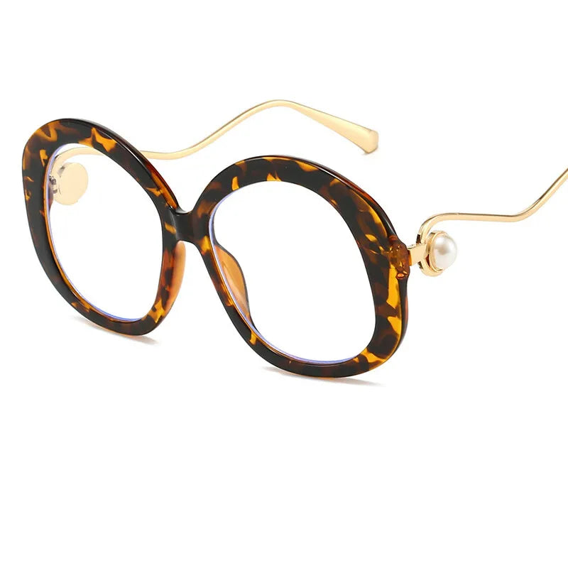 TEEK - Anti Blue Light Elegant Pearl Reading Glasses EYEGLASSES theteekdotcom Leopard +4.00