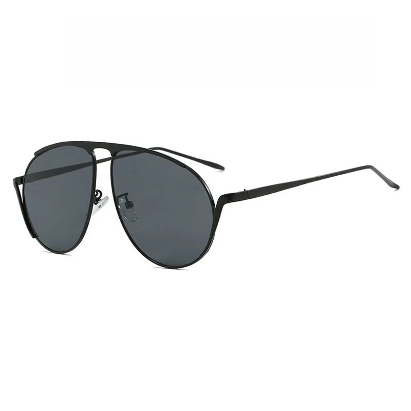 TEEK - Round Overisized Pivotal Sunglasses EYEGLASSES theteekdotcom Black Black