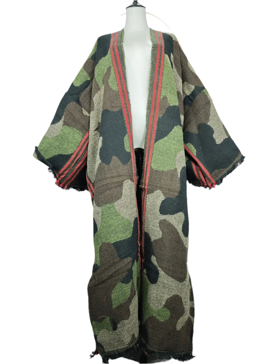 TEEK - Camouflage Open Front Long Cardigan COAT theteekdotcom One Size