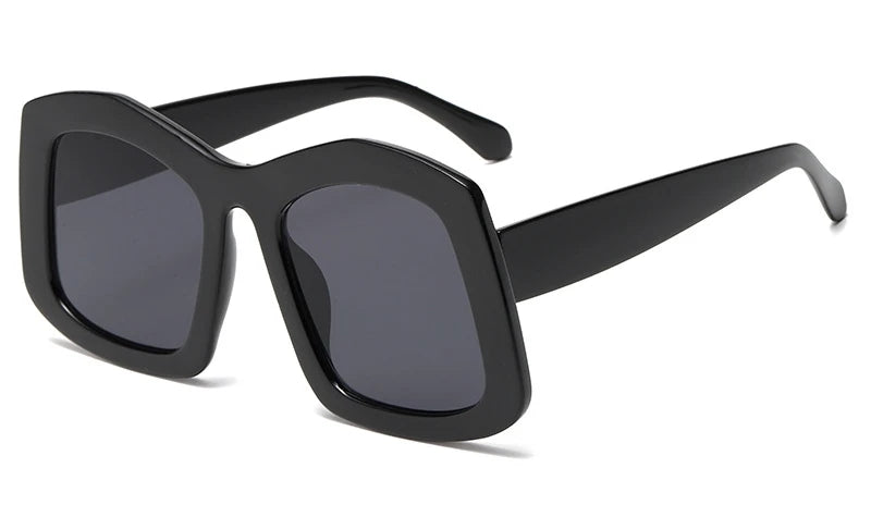 TEEK - FRFR Big Square Gradient Shades EYEGLASSES theteekdotcom Black Black