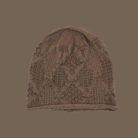 TEEK - Mens Hollowed Out Knitted Pile Cap HAT theteekdotcom