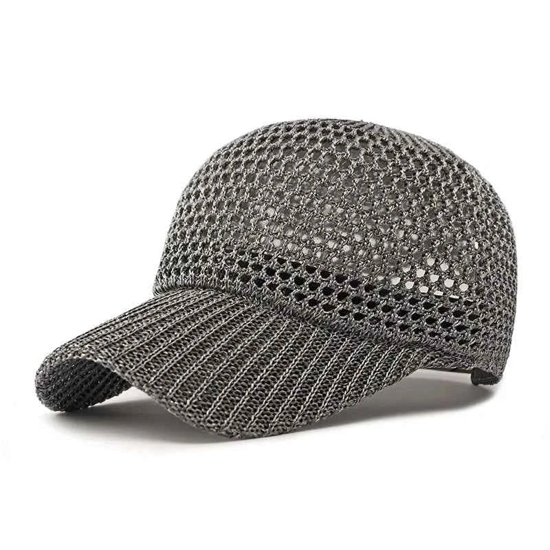 TEEK - Solid Breathable Mesh Baseball Cap HAT theteekdotcom Dark Grey Adjustable