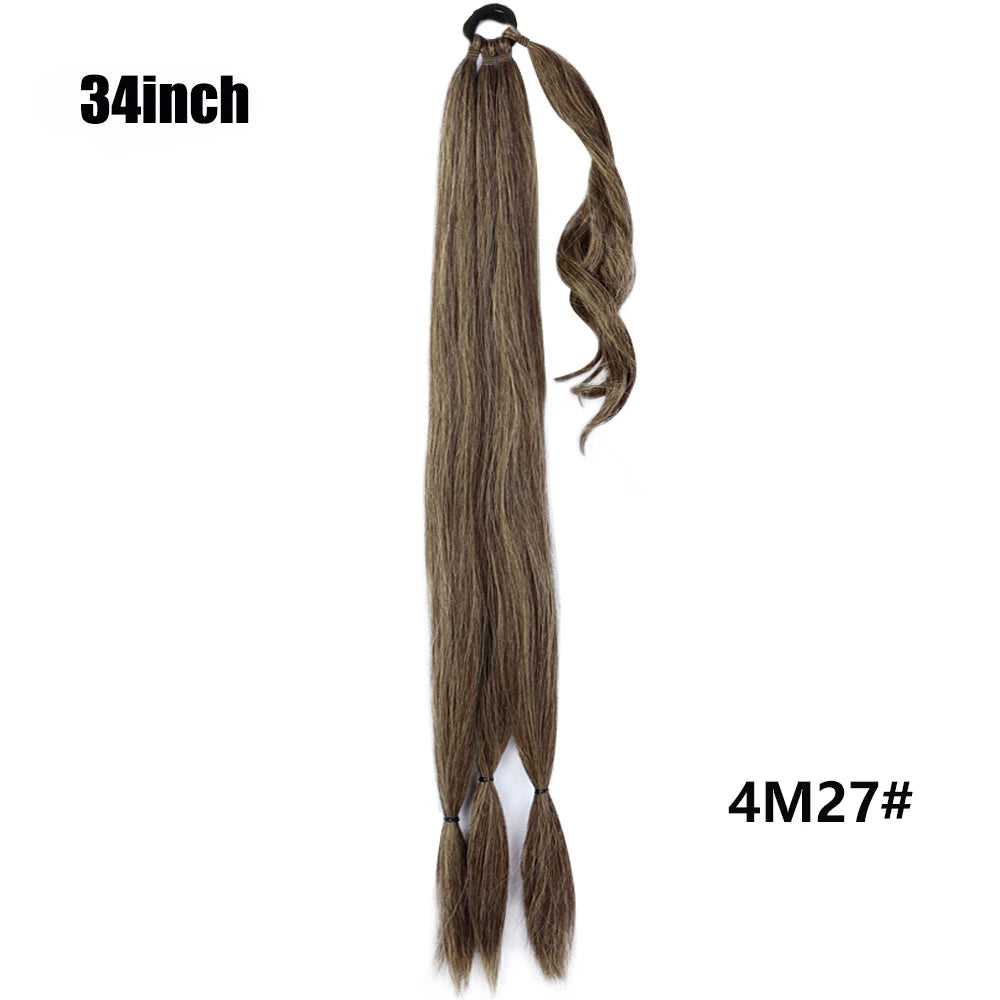 TEEK - Ponytail Synthetic Rubber Band Hair Ring 26 Inch Extensions