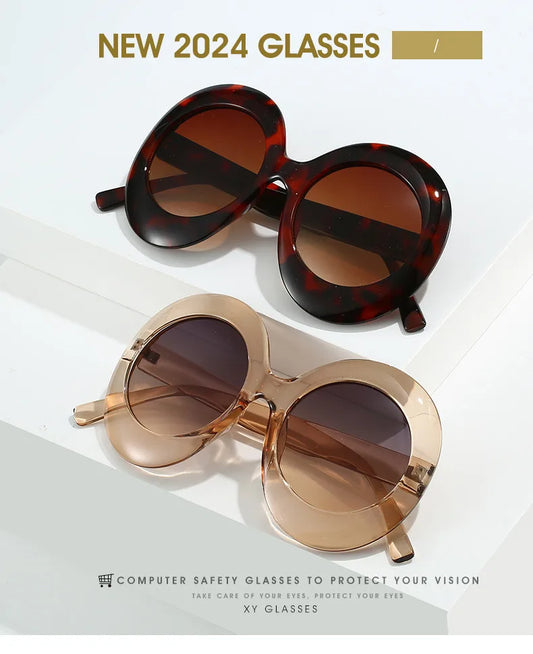 TEEK - Over It Oversized Round Sunglasses EYEGLASSES theteekdotcom