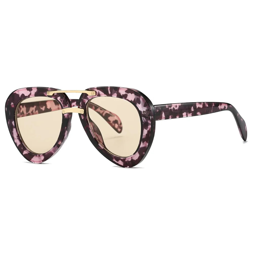 TEEK - Black Travel Vintage Sunglasses EYEGLASSES theteekdotcom pink leopard