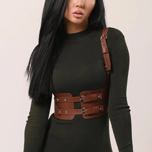 TEEK - Wide Waistband Corset Harness Belt BELT theteekdotcom