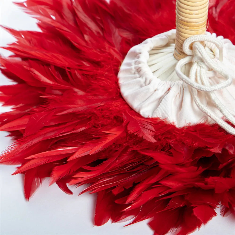 TEEK - UliUli Colored Feather Gourd Red Yellow Rattles 2pc HOME DECOR theteekdotcom