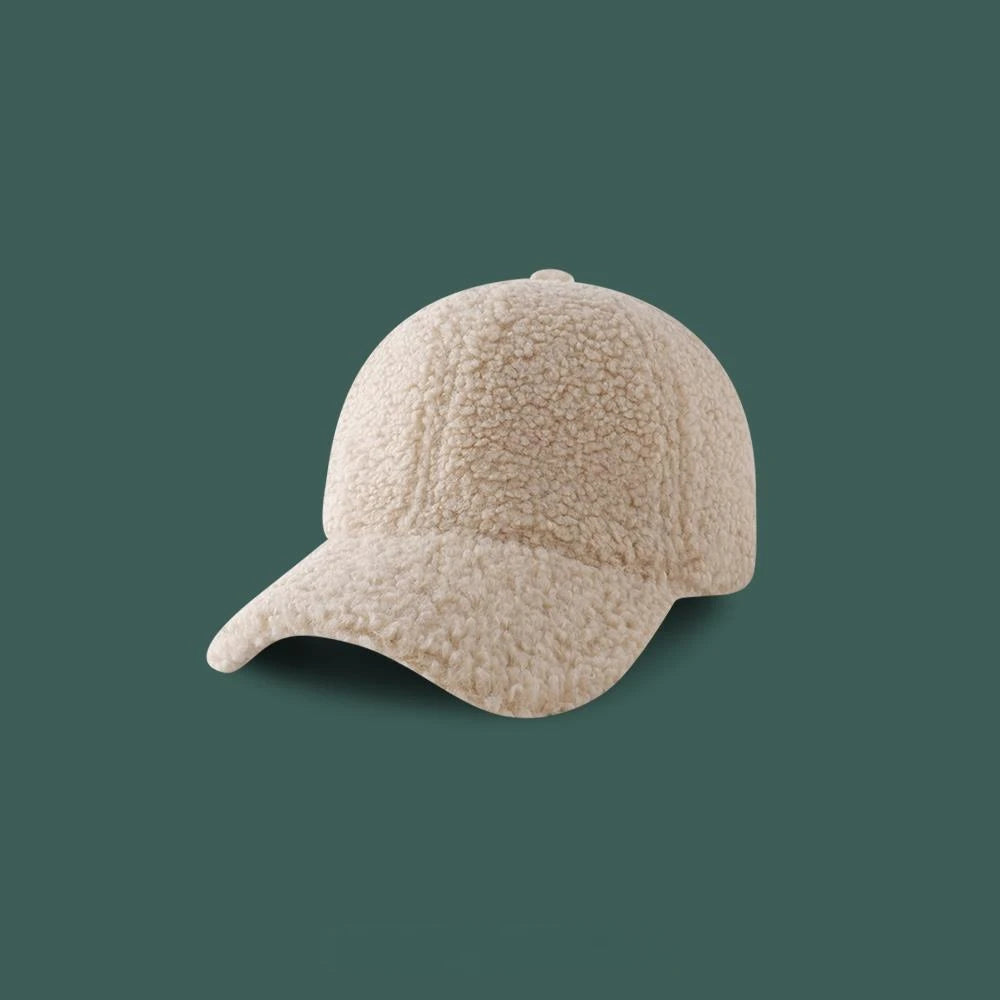 TEEK - Faux Lamb Wool Baseball Cap Baseball Hats Autumn Spring Hats HAT theteekdotcom