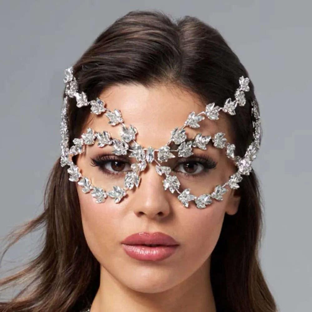 TEEK - Rhinestone Crystals Top Face Mask JEWELRY theteekdotcom