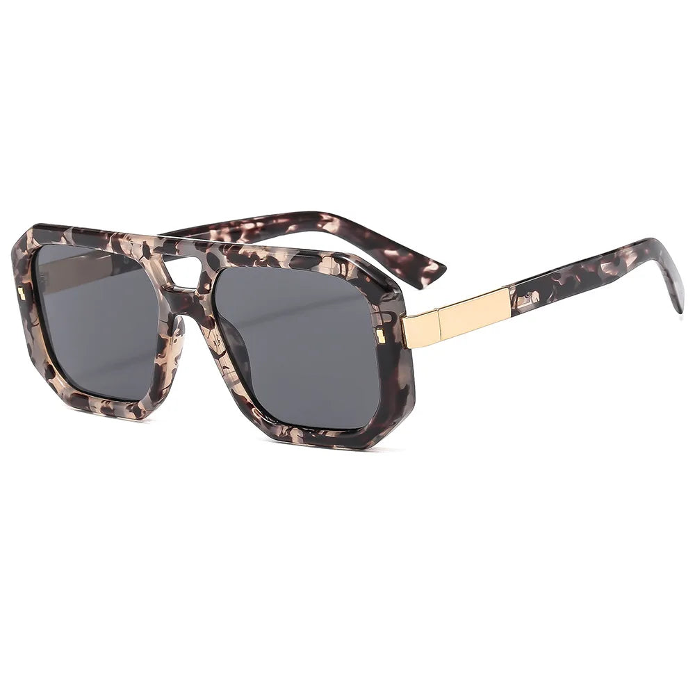 TEEK - Square Square Pilot Sunglasses EYEGLASSES theteekdotcom flower
