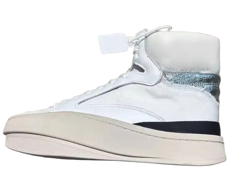 TEEK - Mens Spliced Canvas Genuine Leather High Top Sneakers SHOES theteekdotcom