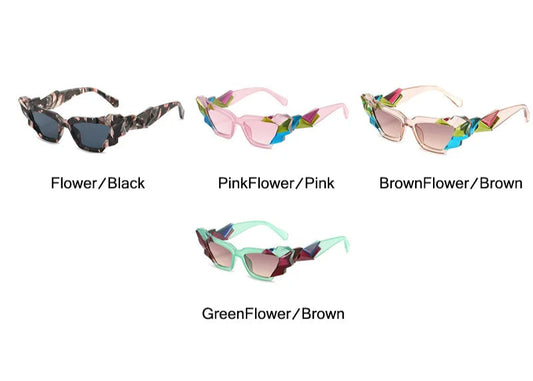 TEEK - Color Collage Cateye Sunglasses EYEGLASSES theteekdotcom
