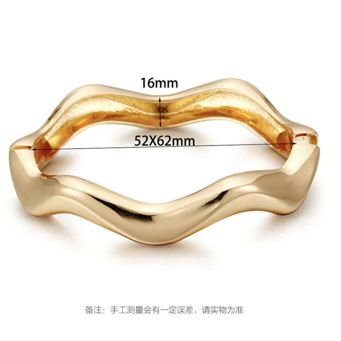 TEEK - Boho Coffee Blend Chunky Bangle JEWELRY theteekdotcom 7124 Gold