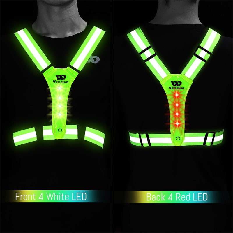 TEEK - USB LED Reflective Safety Vest SAFETY VEST theteekdotcom