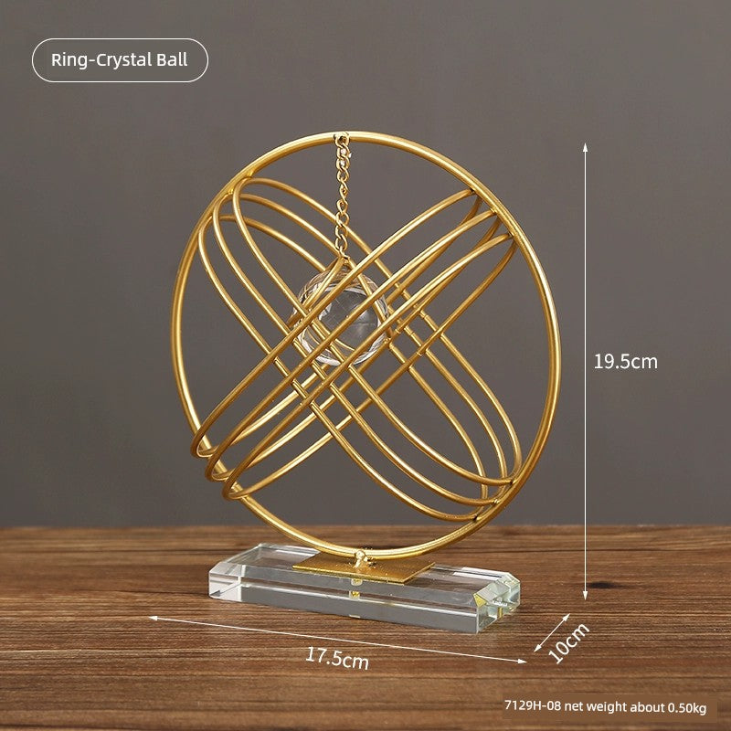 TEEK - Abstract Cabinet Crystal Ball Decor