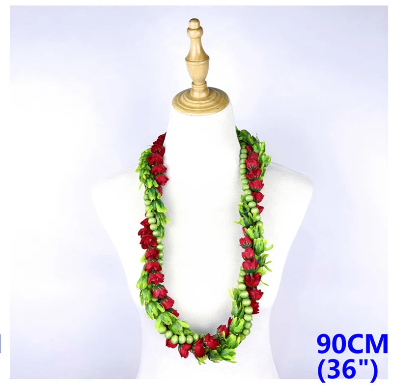 TEEK - Mokihana Pakalana and Rose Lei JEWELRY theteekdotcom 36 inch