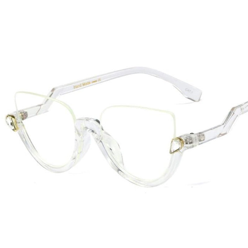 TEEK - Vintage Half Frame Cat Eye Eyewear EYEGLASSES theteekdotcom