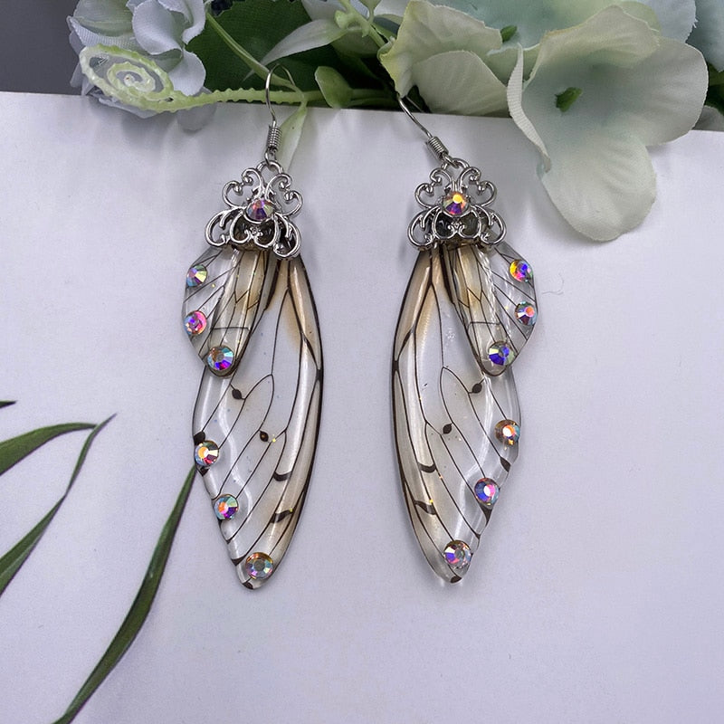 TEEK - Handmade Fairy Wing Earrings  theteekdotcom   