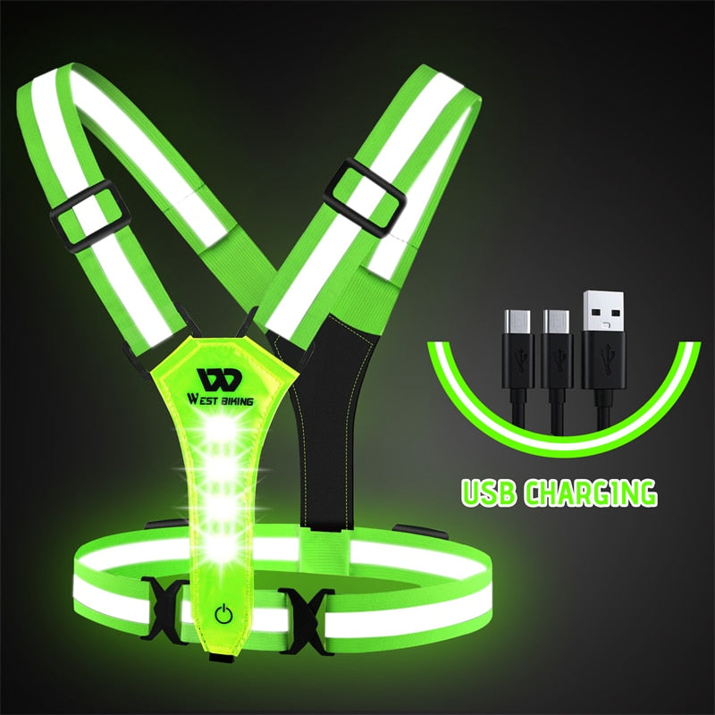 TEEK - USB LED Reflective Safety Vest SAFETY VEST theteekdotcom
