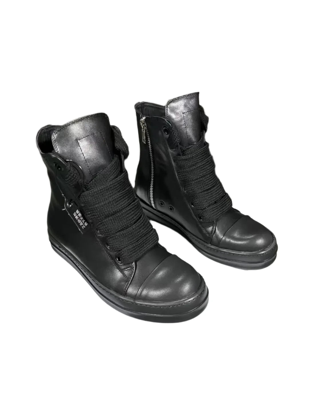 TEEK - Mens Classic Black Thick Laced High Top Boots SHOES theteekdotcom