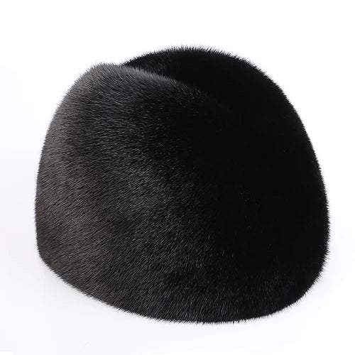 TEEK - Mens Mink Fur Hat HAT theteekdotcom Style 3 black 21.6-22in