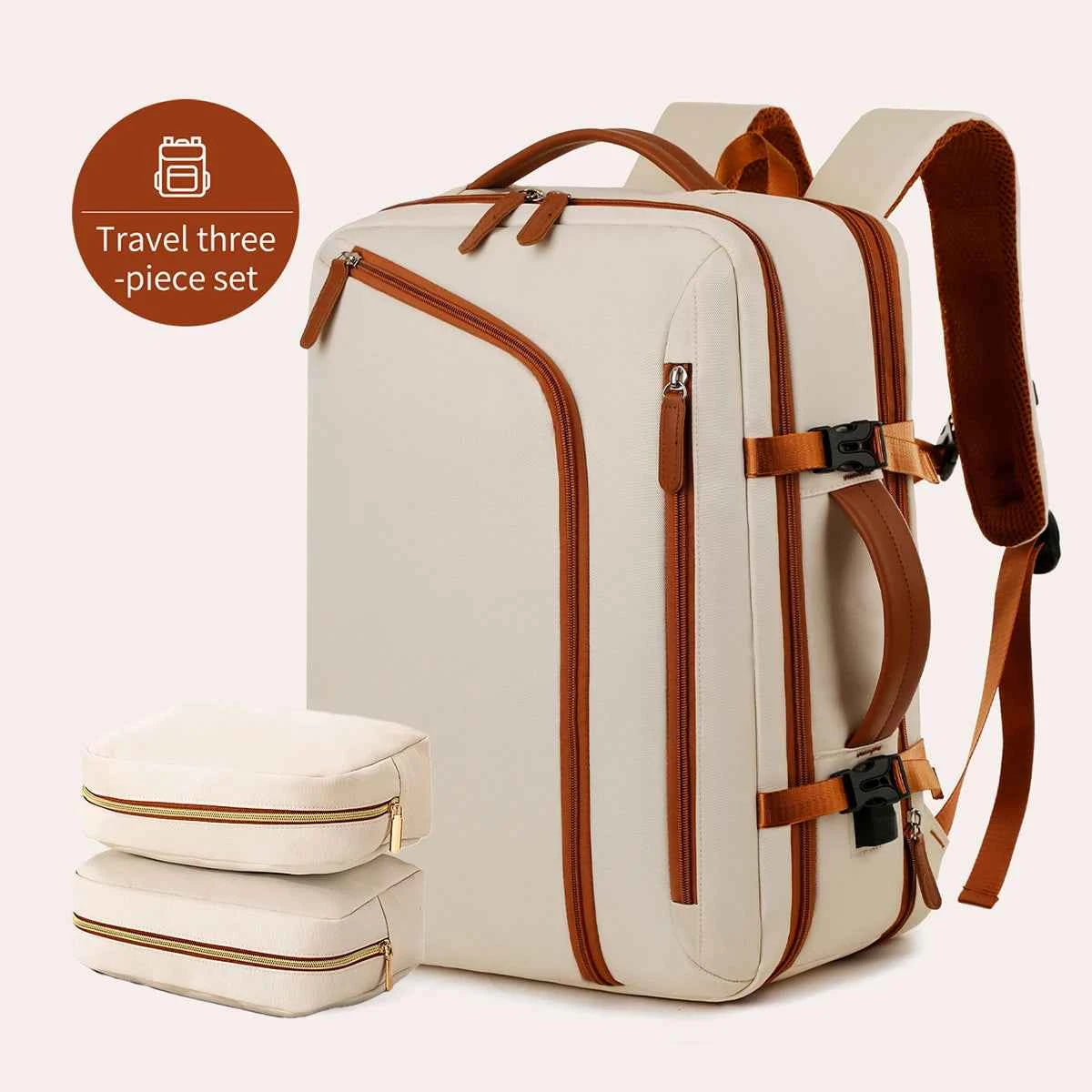 TEEK - Simple Business Computer Backpack BAG theteekdotcom Beige Suit