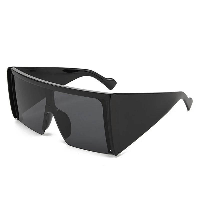 TEEK - Oversized Square Shield Sunglasses EYEGLASSES theteekdotcom C1BlackGray