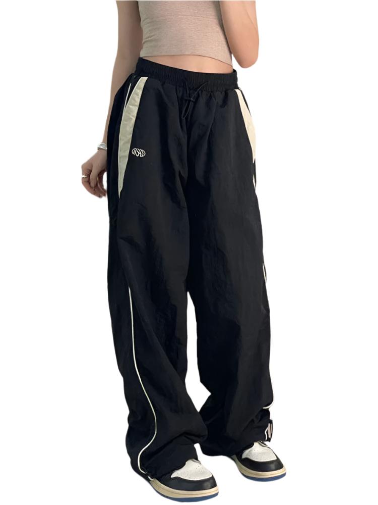 TEEK - Oversized Wide Leg Jogger Pants PANTS theteekdotcom EA02632-Black S