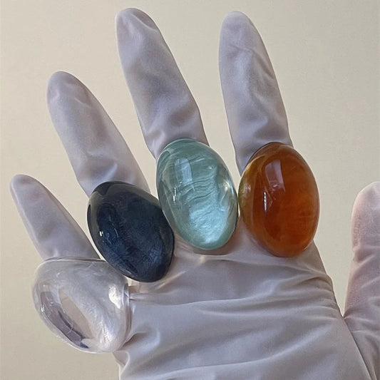 TEEK - Retro Transparent Resin Stone Ring JEWELRY theteekdotcom