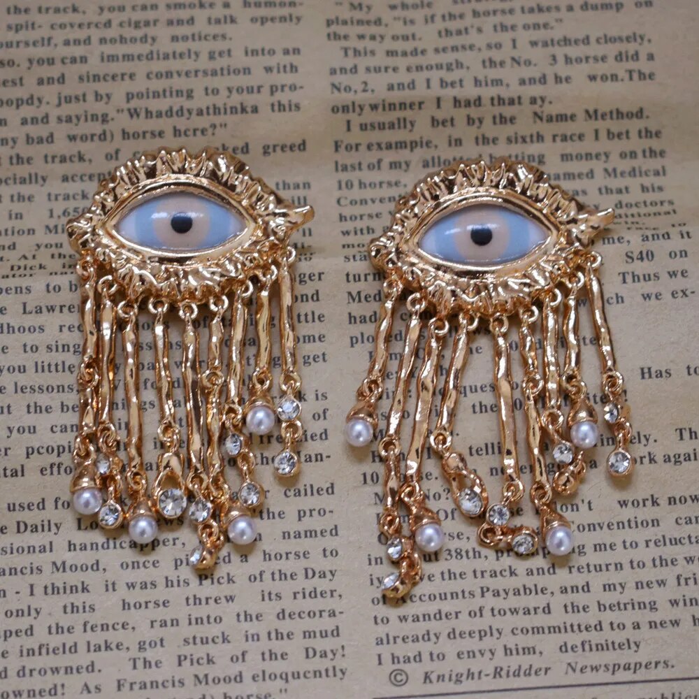 TEEK - Big Open Eye Earrings JEWELRY theteekdotcom B
