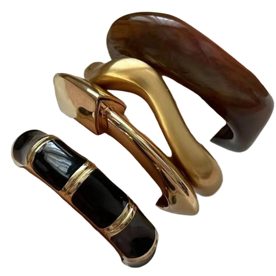 TEEK - Boho Coffee Blend Chunky Bangle JEWELRY theteekdotcom
