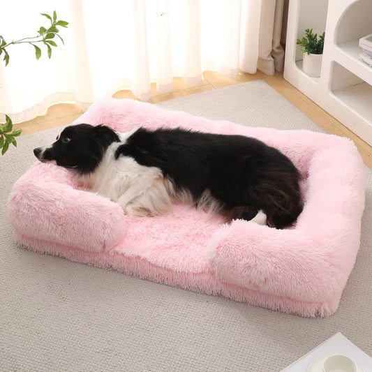 TEEK - Cozy Plush Dog Sofa Bed With Removable Cover PET SUPPLIES theteekdotcom