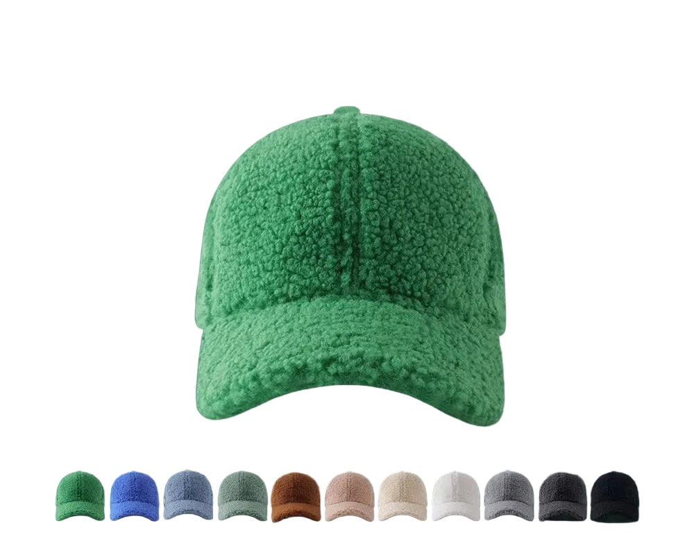 TEEK - Faux Lamb Wool Baseball Cap Baseball Hats Autumn Spring Hats HAT theteekdotcom