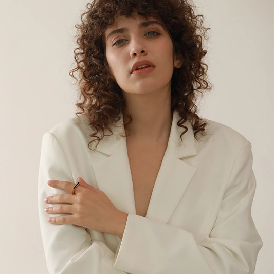 TEEK - Minimalist Geometric Square Stainless Steel Ring JEWELRY theteekdotcom