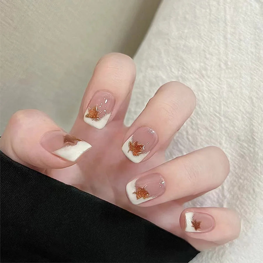 TEEK - 24pcs/set Fake Nails Set NAIL ART theteekdotcom 1949