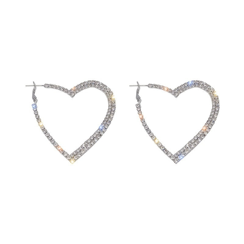 TEEK - Bejewelry Heart Hoops JEWELRY theteekdotcom
