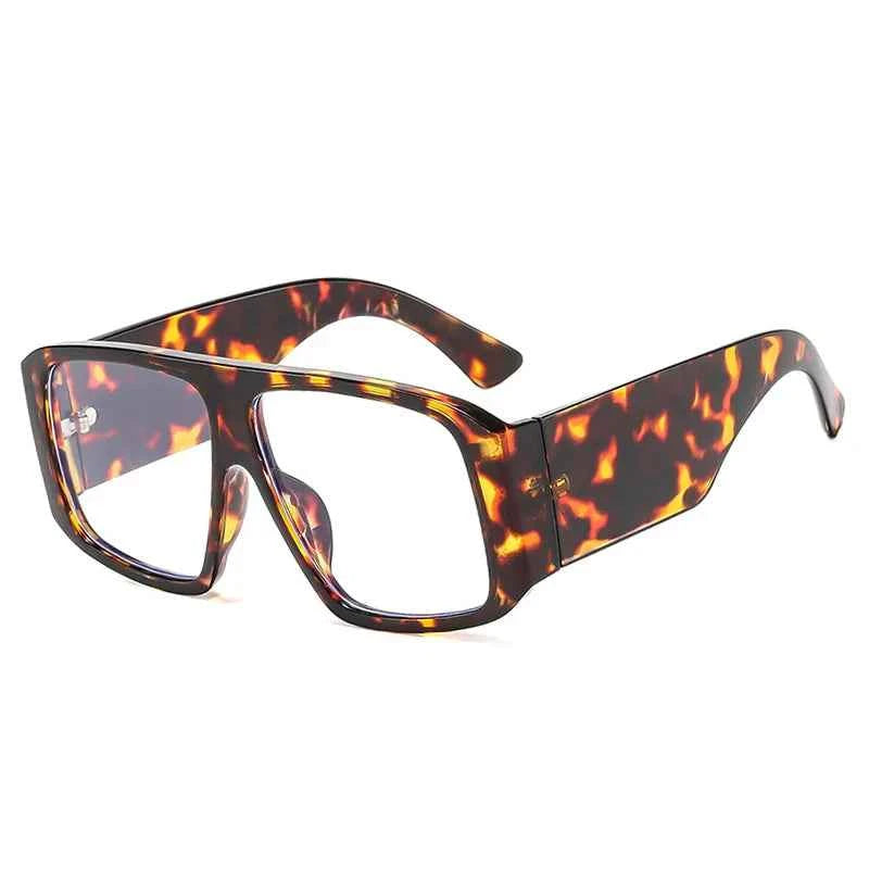 TEEK - Gradient Shades UV400 Retro Shades EYEGLASSES theteekdotcom Leopard clear