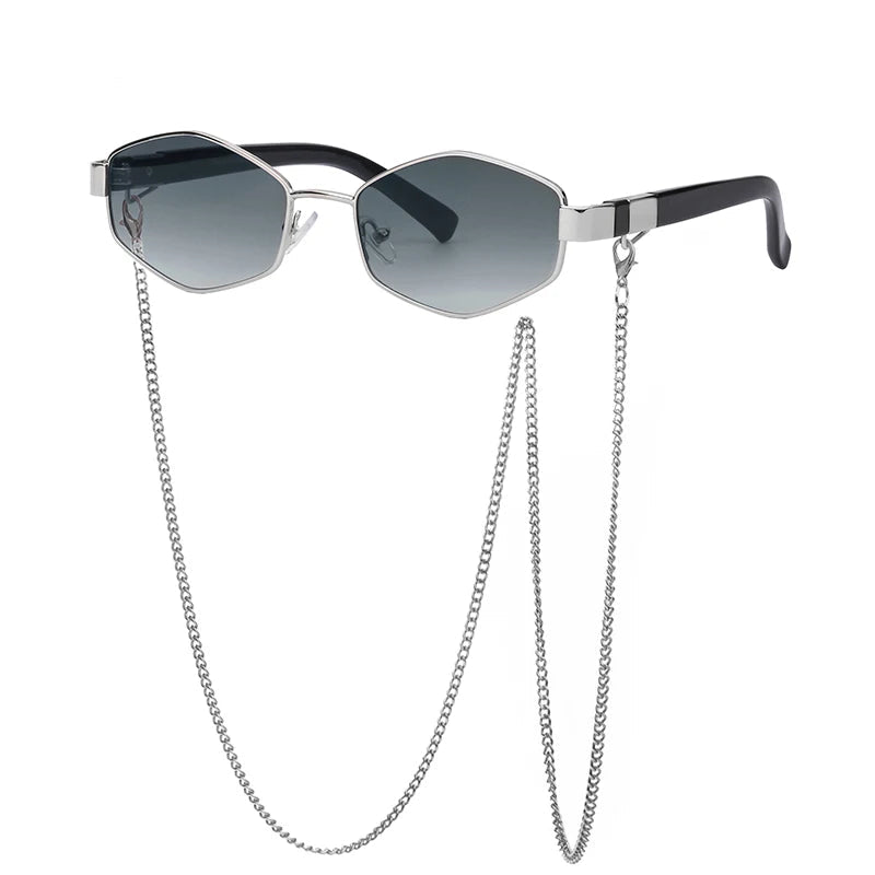 TEEK - Hello Hexagon Sunglasses EYEGLASSES theteekdotcom Double Gray