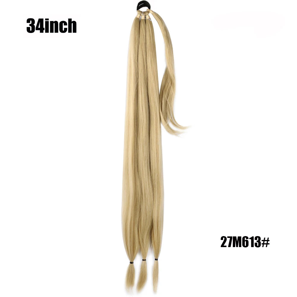 TEEK - Ponytail Synthetic Rubber Band Hair Ring 26 Inch Extensions