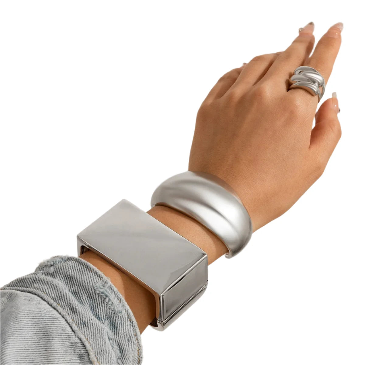 TEEK - Styled Geometric Bangle Bracelet JEWELRY theteekdotcom