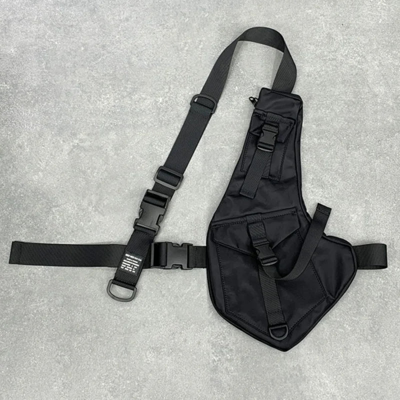 TEEK - Black Multi-Function Crossbody Tactical Vest Bag BAG theteekdotcom